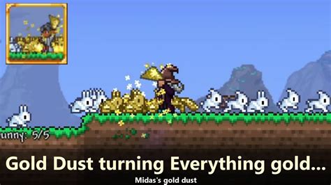 Sign in to edit View history Talk (0) Redirect to: tgc:<b>Gold</b> <b>Dust</b>; Community content is available under CC BY-NC-SA unless otherwise noted. . Terraria gold dust